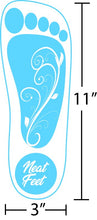 Load image into Gallery viewer, Neat Feet Premium Stick On Feet Dimensions