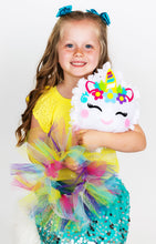 Load image into Gallery viewer, Unicorn Pillow Craft – Cute Colorful Fleece Knot Pillow Kit
